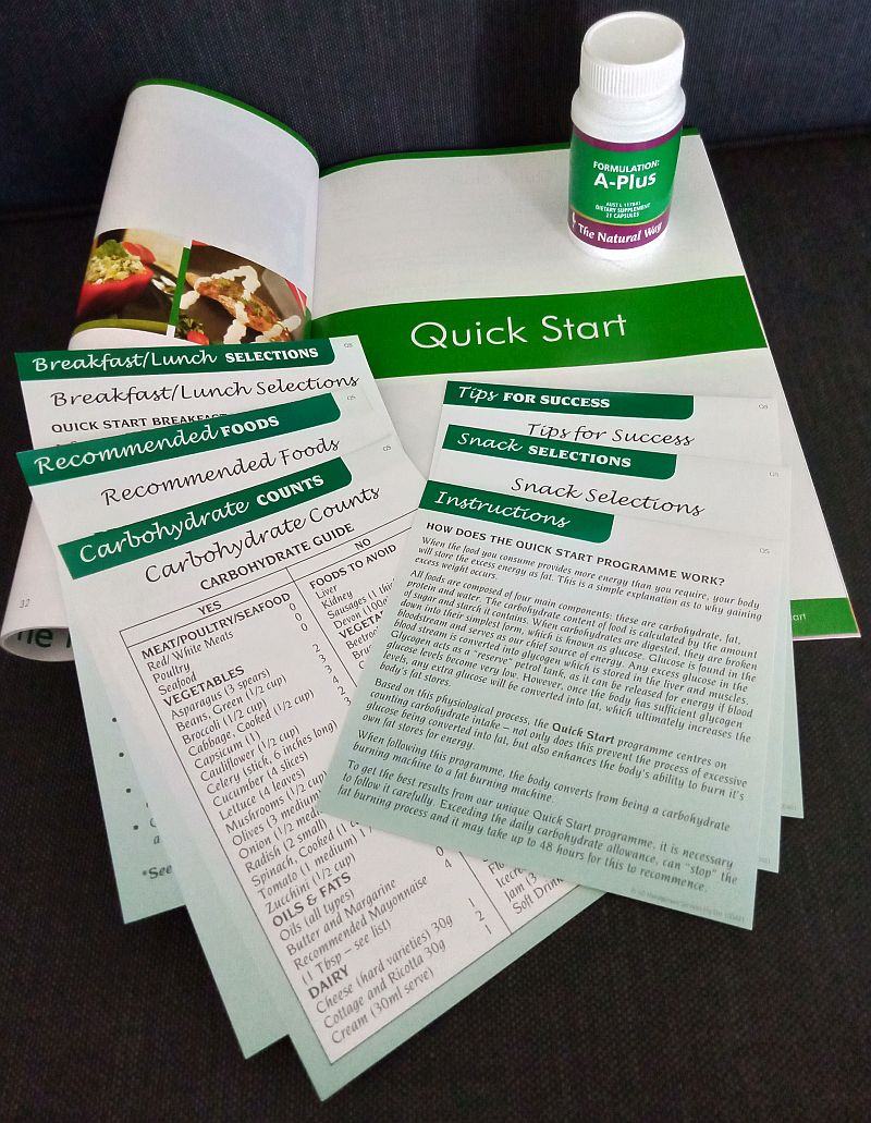 Quick Start Program + Recipe Book + A+ (21 caps) SPECIAL ...